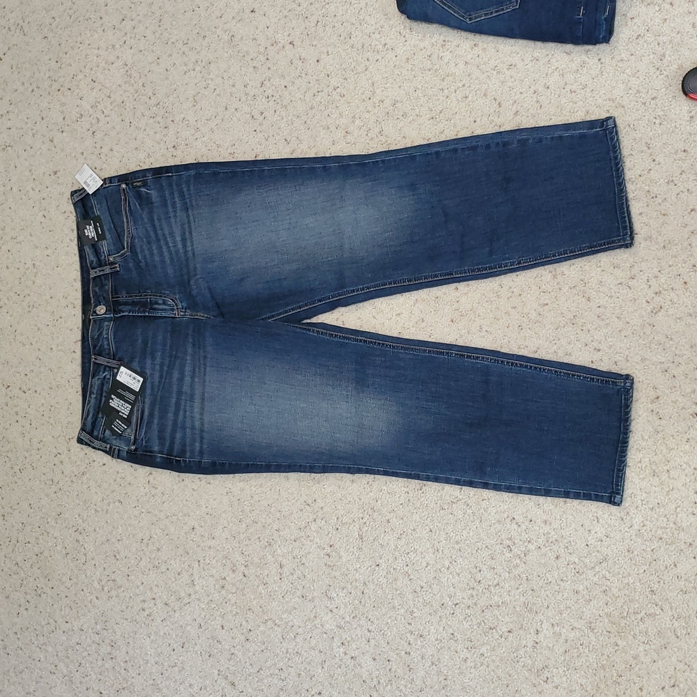 Dark Blue Straight Leg Silver Jeans